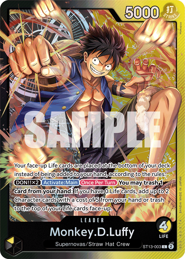 Monkey.D.Luffy (Gold-Text Leader Collection)